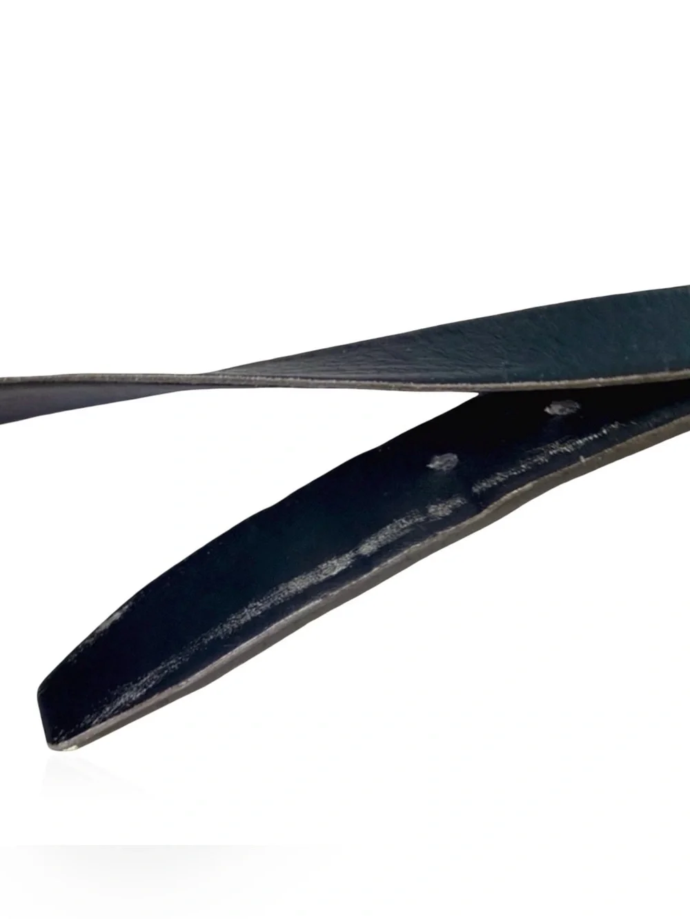 Bijan Men’s Black Leather Belt | Italian Luxury | 44”x1” | Made in Italy